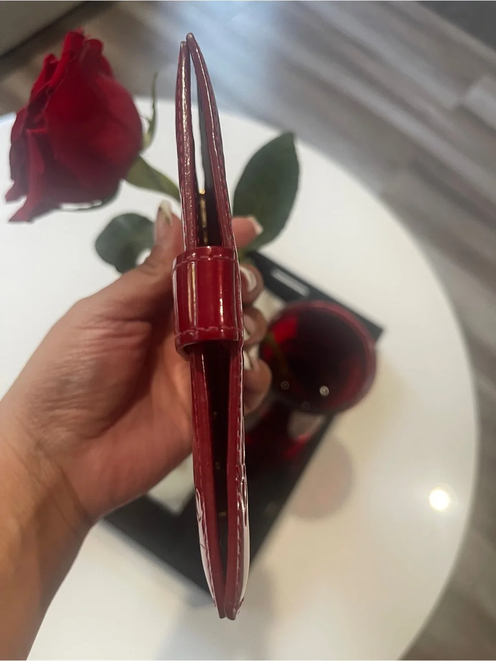 LOUIS VUITTON Agenda PM in Red Monogram Vernis
